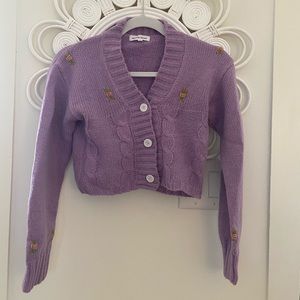 🌸 Cropped Rosebud Cardigan 🌸